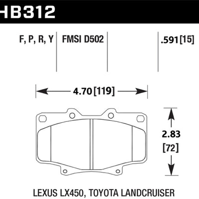Hawk LTS Street Brake Pads
