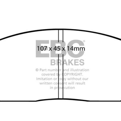 EBC 82-84 Honda Civic Hatchback 1.3 (5 Speed) Ultimax2 Front Brake Pads