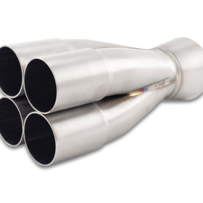 Vibrant 4-1 SS Merge Collector (1.50in Inlet Slipover ID 2.00in Merge Outlet OD) Single Unit