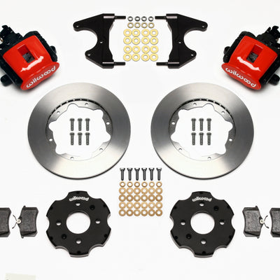 Wilwood Combination Parking Brake Rear Kit 11.00in Red Civic / Integra Drum 2.46 Hub Offset