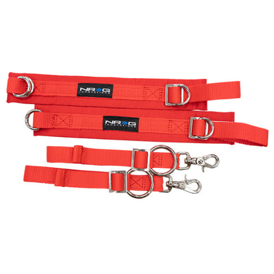 NRG SFI 3.3 Arm Restraints One Pair - Red