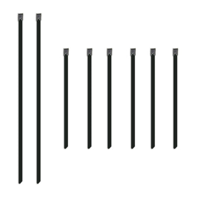 Mishimoto Set of Six 6in & Two 14in Stainless Steel Locking Ties