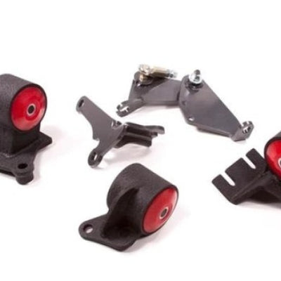 Innovative 90-93 Integra B-Series Black Steel Mounts 95A Bushings (Cable to Hydro Conversion)
