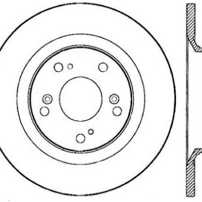 StopTech Power Slot 00-09 Honda S2000 CRYO Rear Left Slotted Rotor
