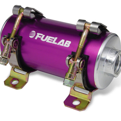 Fuelab Prodigy High Flow Carb In-Line Fuel Pump w/External Bypass - 1800 HP - Purple