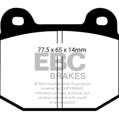 EBC 08+ Lotus 2-Eleven 1.8 Supercharged Redstuff Front Brake Pads