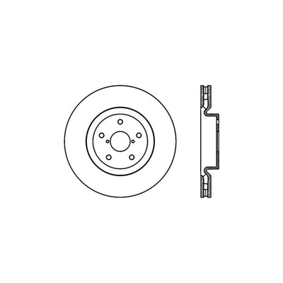 Stoptech 05-07 Subaru Impreza WRX Sti Front High Carbon CRYO-STOP Rotor