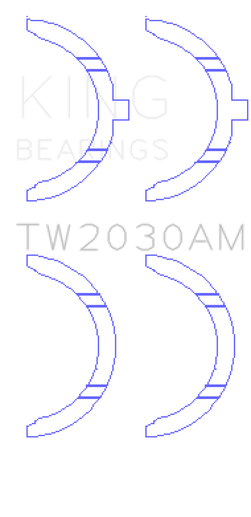 King Engine Bearings Toyota 1GR-FE Thrust Washer Set