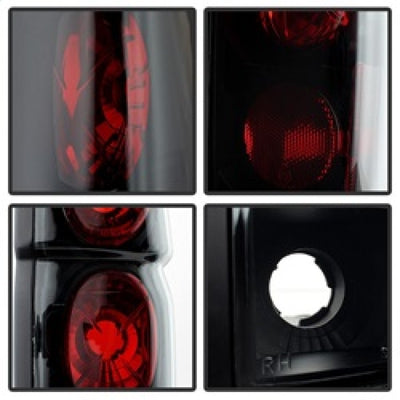 Spyder Nissan Hardbody 86-97 Euro Style Tail Lights Black Smoke ALT-YD-NH86-BSM