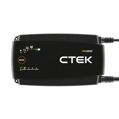 CTEK PRO25SE Battery Charger - 50-60 Hz - 12V - 19.6ft Extended Charging Cable