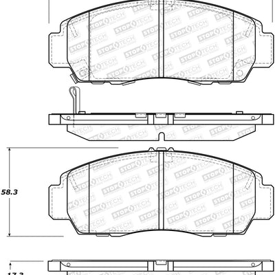 StopTech Performance 11-14 Acura TSX Front Brake Pads