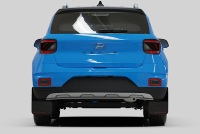 Rally Armor 20-25 Hyundai Venue Black Mud Flap White Logo