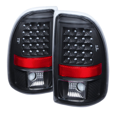 xTune Dodge Dakota 97-04 LED Tail Lights Black ALT-JH-DDAK97-LED-BK