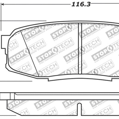 StopTech 13-18 Toyota Land Cruiser Performance Rear Brake Pads