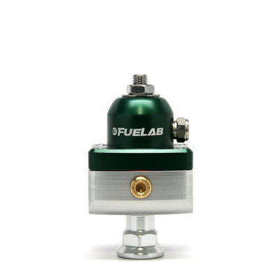 Fuelab 575 Carb Adjustable Mini FPR Blocking 4-12 PSI (1) -6AN In (2) -6AN Out - Green