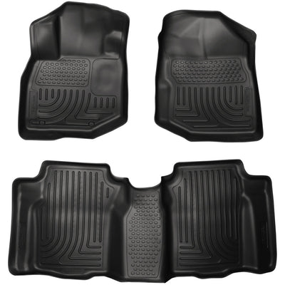 Husky Liners 09-12 Honda Fit WeatherBeater Combo Black Floor Liners
