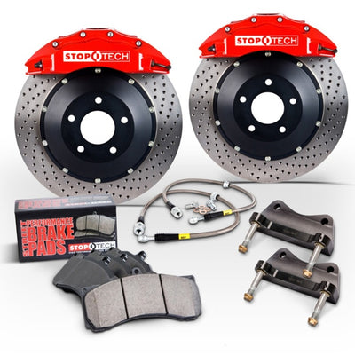 StopTech 15 Audi S3 /15 Volkswagen Golf R Front BBK w/ Yellow ST-40 Caliper Slotted 355X32 2pc Rotor