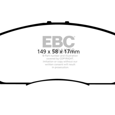 EBC 13+ Honda Civic Sedan 1.8 Natural Gas Ultimax2 Front Brake Pads