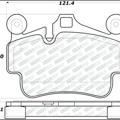 StopTech Street Select 17-18 Porsche 718 Boxster/Cayman (w/Ceramic Brakes) Front Brake Pads