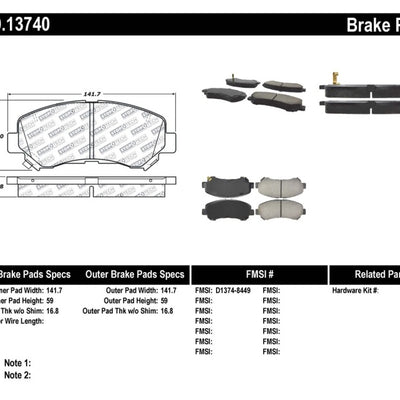 StopTech Performance Brake Pads