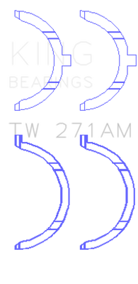 King Engine Bearings Nissan VQ20DE/VQ25DD/VQ25DE/VQ30DD/VQ30DE/VQ30DET/VQ35DE Thrust Washer Set