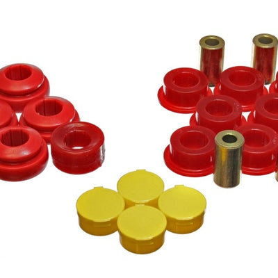 Energy Suspension 01-05 Honda Civic/CRX / 02-05 Civic Si Red Rear Control Arm Bushing Set