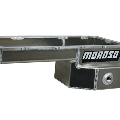 Moroso Ford 5.0 Coyote/Fox Swap (w/Rear Sump) Road Race Baffled Wet Sump 7.5qt 6-5/8in Alum. Oil Pan
