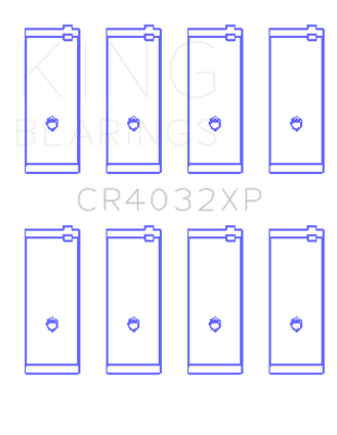 King Engine Bearings Toyota 4AGE/4AGZE 16v 1.6L (Size .025mm) Rod Bearing Set