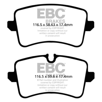 EBC 11 Audi A6 2.0 Turbo Redstuff Rear Brake Pads