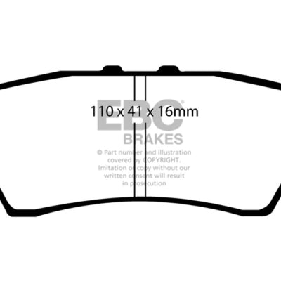 EBC 05-12 Nissan Pathfinder 4.0 Greenstuff Rear Brake Pads