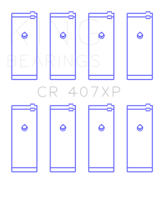 King Engine Bearings Nissan CA16DET/CA18DET/CA20ET (Size 0.5) Connecting Rod Bearings