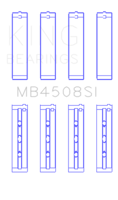 King Engine Bearings Acura J30A/J32A/J35A/J35Z Performance Main Bearing Set - Size STD