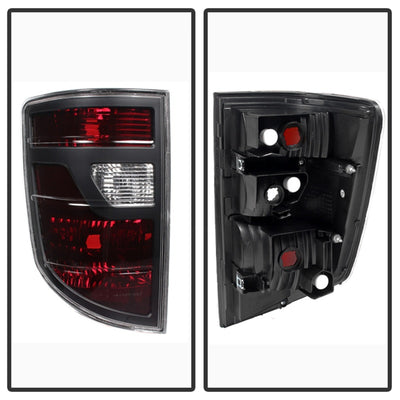 xTune Honda Ridgeline Pickup 06-08 OEM Style Tail Lights Red Smoked ALT-JH-HRID06-OE-RSM