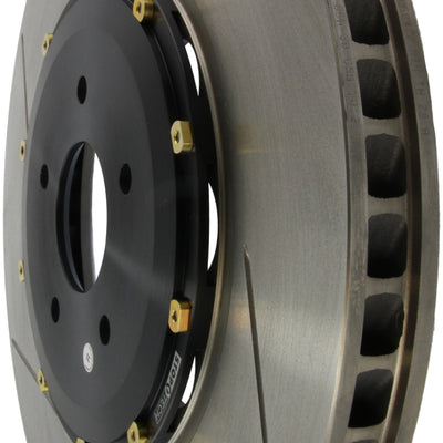 StopTech 09-11 Nissan GT-R Front Right Slotted Bare Iron 380x34mm AeroRotor Kit