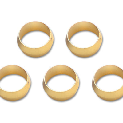 Vibrant Brass Olive Inserts 5/16in - Pack of 5