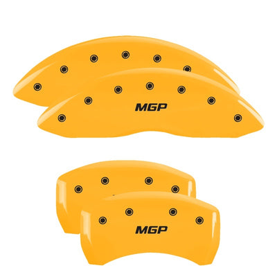 MGP 4 Caliper Covers Engraved Front & Rear MGP Yellow Finish Black Characters 2004 BMW Z4