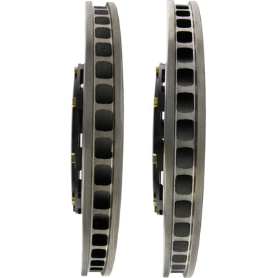 StopTech 09-11 Nissan GT-R Front Slotted Bare Iron 380x34mm AeroRotor Kit Pair