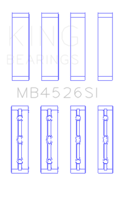 King Engine Bearings Toyota 1GR-FE (Size +0.50mm) Crankshaft Main Bearing Set