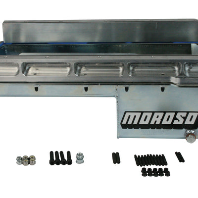 Moroso Dart LS Next Swap (w/Aluminum Spacers) Wet Sump 7qt 6in Baffled Steel Oil Pan