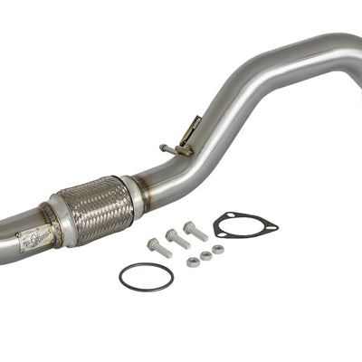 aFe Power Elite Twisted Steel 16-17 Honda Civic I4-1.5L (t) 2.5in Rear Down-Pipe Mid-Pipe