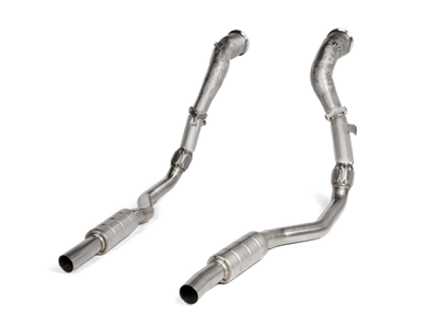 Akrapovic 2020 Audi RS6 Avant (C8) DownPipe (SS) w/Link Pipe Set (Does Not Fit w/L-AU/SS/6)