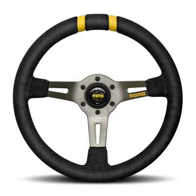Momo MODDRIFT Steering Wheel 330 mm -  Black Suede/Anth Spokes/2 Stripes