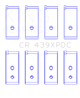King Engine Bearings Honda 4 B18A1/B18B1 Connecting Rod Bearing Set - Size STD