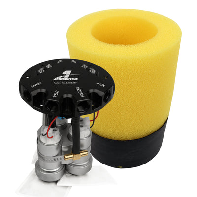 Aeromotive Fuel Pump - Phantom Trifekta Universal In-Tank - 450lph - 6-10in Depth