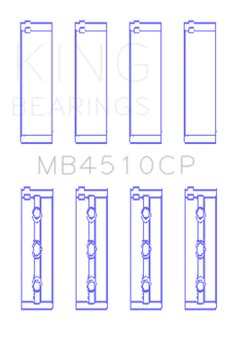 King Engine Bearings Nissan VQ40DE 4L V6 (Size 0.25) Performance Main Bearing Set