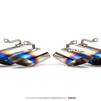AMS Performance 15-19 Lamborghini Huracan Titanium Exhaust Tips (OEM & Alpha TT Kit Fitment)