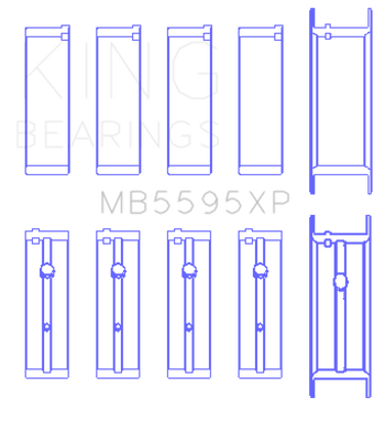 King Engine Bearings Nissan KA-24DE Performance Main Bearing Set - Size STD