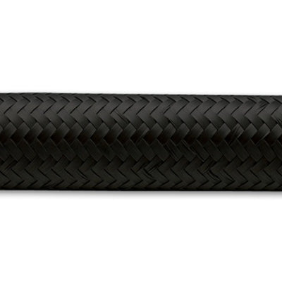 Vibrant -4 AN Black Nylon Braided Flex Hose (2 foot roll)