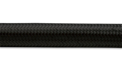 Vibrant -8 AN Black Nylon Braided Flex Hose (10 foot roll)