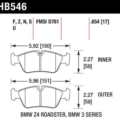Hawk HP+ Street Brake Pads